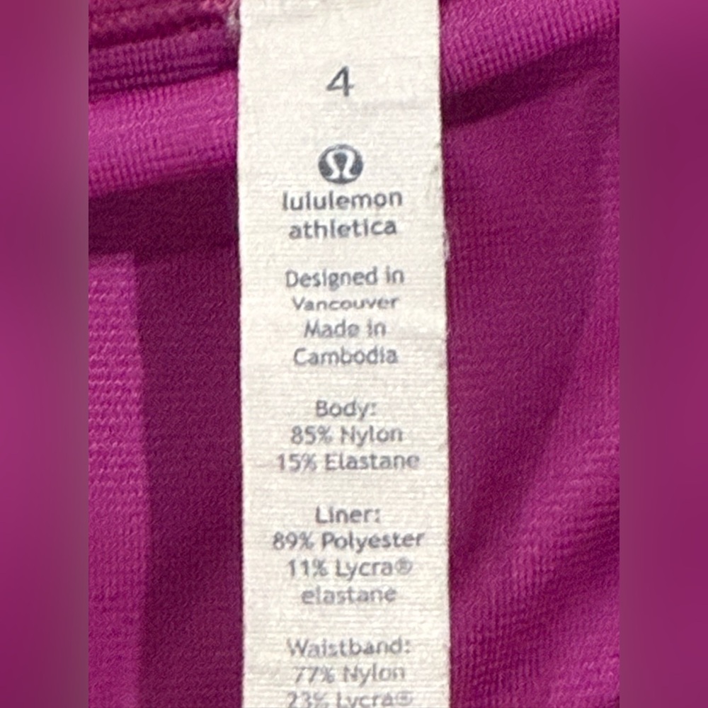 Lululemon shorts, size 4. Used, good condition. - Picture 7 of 8